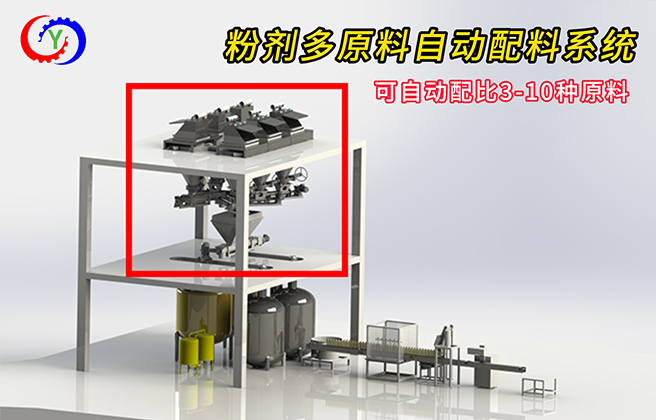 粉剂多原料自动配料系统